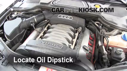 2004 Audi A8 Quattro L 4.2L V8 Oil Check Oil Level